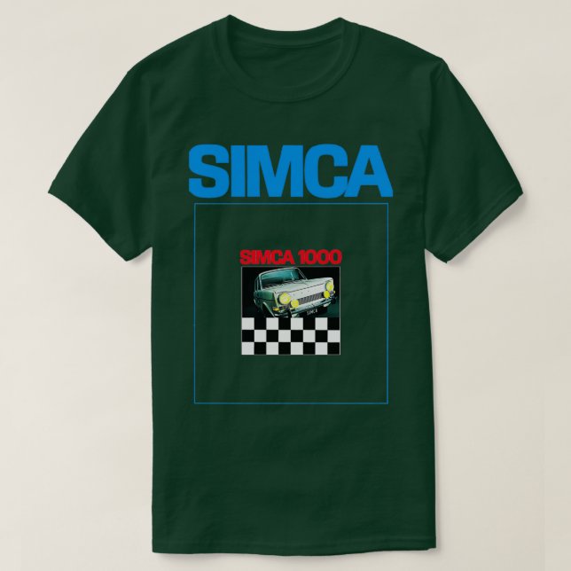 CAMISETA SIMCA 1000 BROCHURE (Diseño del anverso)