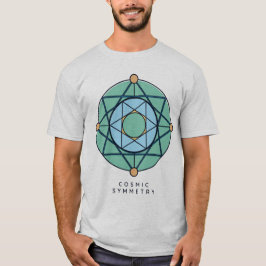 Camiseta Simetría cósmica con fusión de estrellas geométric