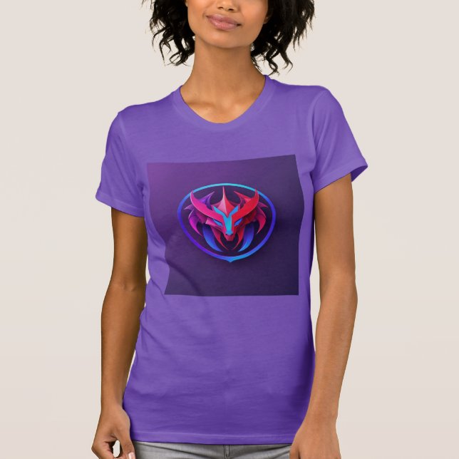 Camiseta "Simetría de dragón degradado" (Anverso)