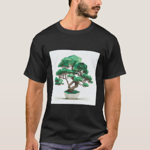 Camiseta Simetría Desvelada Brillancia Geométrica En Bonsai