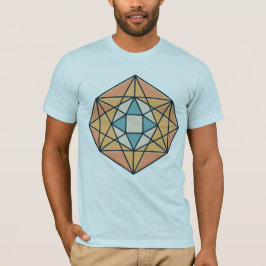 Camiseta Simetría estelar en forma geométrica sagrada