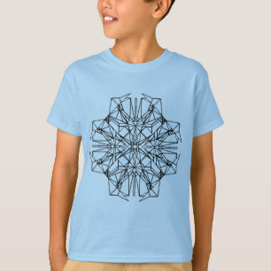 Camiseta simetría geométrica