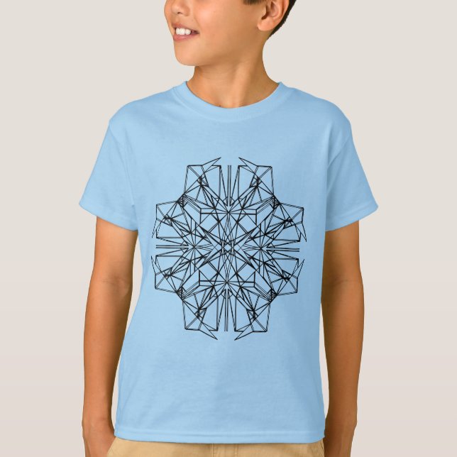 Camiseta simetría geométrica (Anverso)