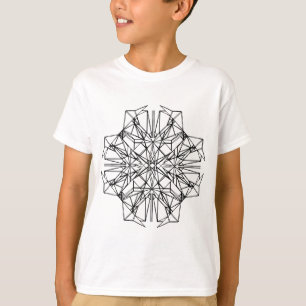 Camiseta simetría geométrica