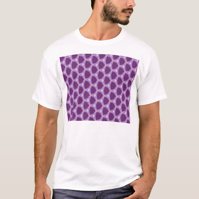 Camiseta Simetría púrpura (Anverso)
