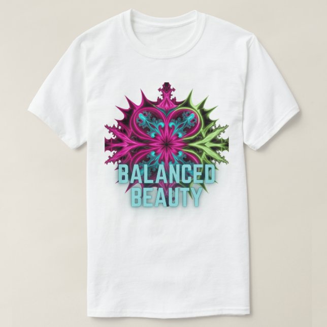 Camiseta Simetría surrealista: belleza equilibrada (Diseño del anverso)