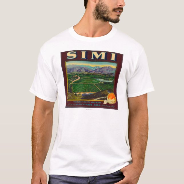 Camiseta Simi LabelSanta anaranjado Susana, CA (Anverso)