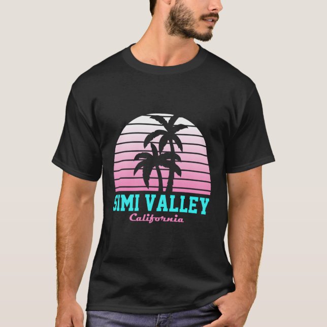 Camiseta Simi Valley Ca Souvenir California Retro (Anverso)