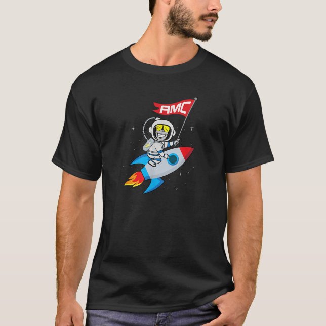 Camiseta Simios a la luna cortocircuito AMC (Anverso)