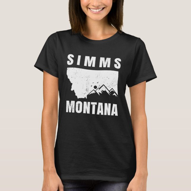 Camiseta Simms Montana MT Fishing And Hiking (Anverso)
