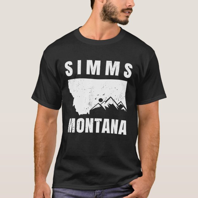 Camiseta Simms Montana MT Pesca Y Senderismo (Anverso)