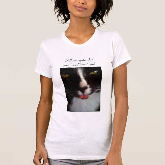 Camiseta Simon el mún gato de la actitud (Anverso)