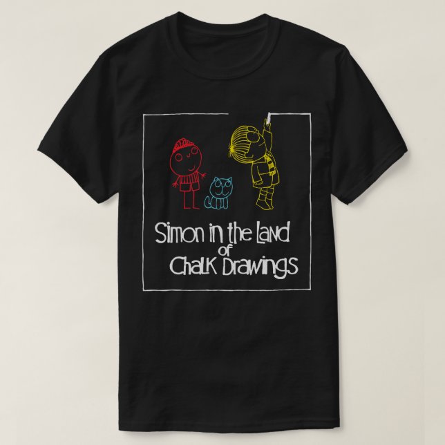 Camiseta Simón y la tierra de los dibujos de álamos (Diseño del anverso)