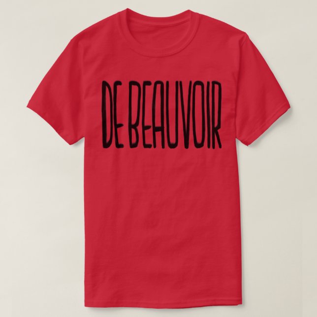 Camiseta Simone de Beauvoir (Diseño del anverso)