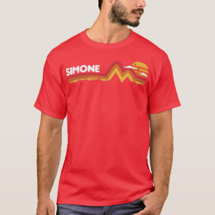 Camiseta Simone Funny Retro Vintage Sunset Simone 80s 90s T