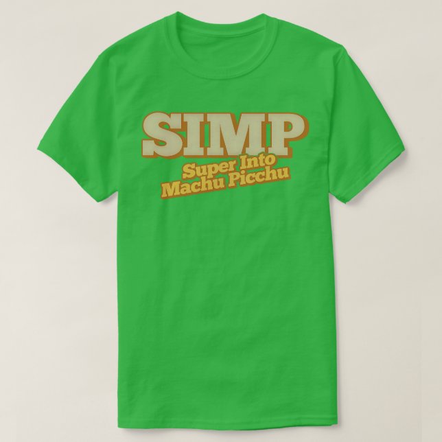 Camiseta SIMP Super en Machu Picchu 1 (Diseño del anverso)