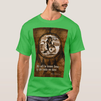 Camiseta Simpatía Lobo nativo americano y Dreamcatcher