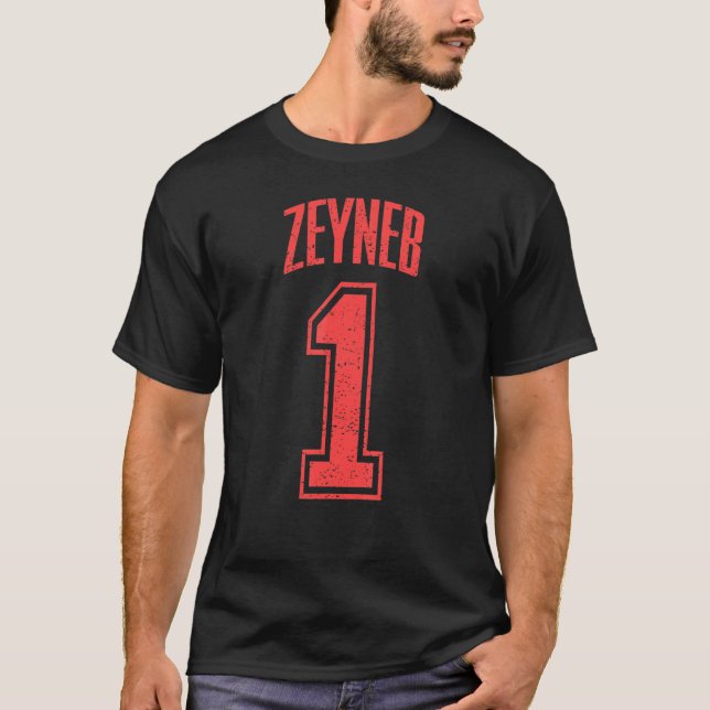 Camiseta Simpatizante Zeyneb Número 1 Mayor Ventilador (Anverso)
