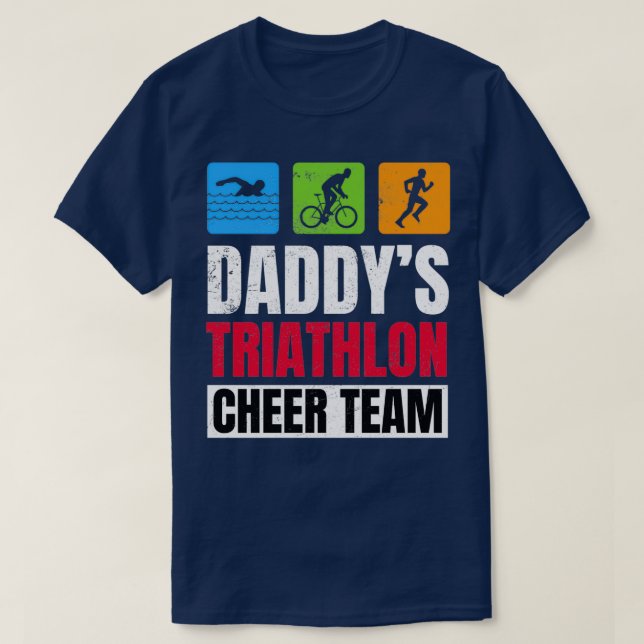 Camiseta Simpatizantes de Daddys Triathlon Saludos familiar (Diseño del anverso)
