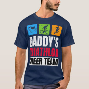 Camiseta Simpatizantes de Daddys Triathlon Saludos familiar