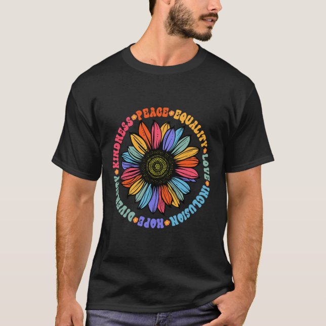 Camiseta Simpatizantes de la Paz Mundial Traje Floral de gi (Anverso)
