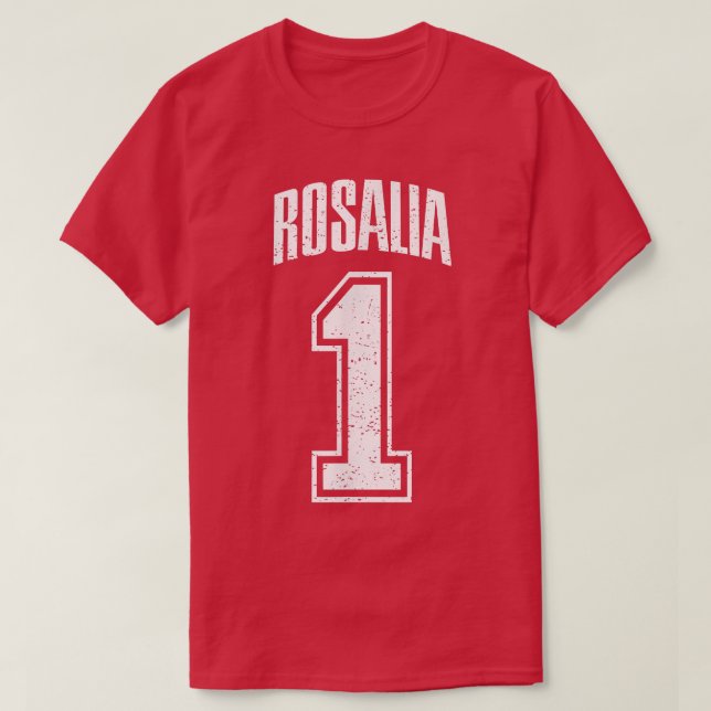 Camiseta Simpatizantes de Rosalia Número 1  (Diseño del anverso)