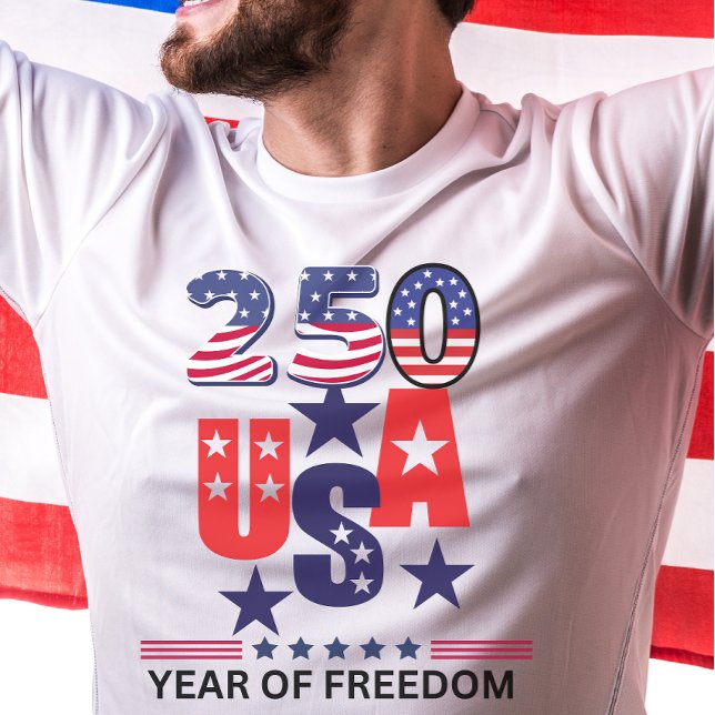 Camiseta Simple 250th us independence patriotic July 4th (Subido por el creador)