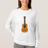 Simple Acoustic Guitar Cartoon