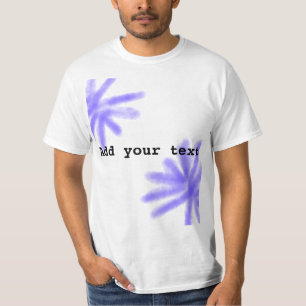 Camiseta Simple arte de acuarela morada agrega tu texto est