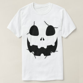 Camiseta Simple cara de calabaza de halloween jack-o-lanter