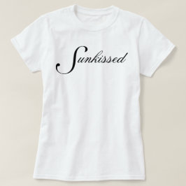 Camiseta Simple chic y bonito guión Sunkissed