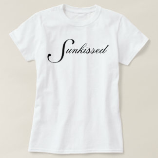 Camiseta Simple chic y bonito guión Sunkissed