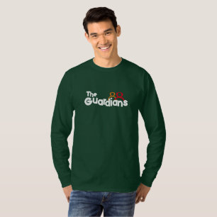 camiseta simple con palabra de los guardianes