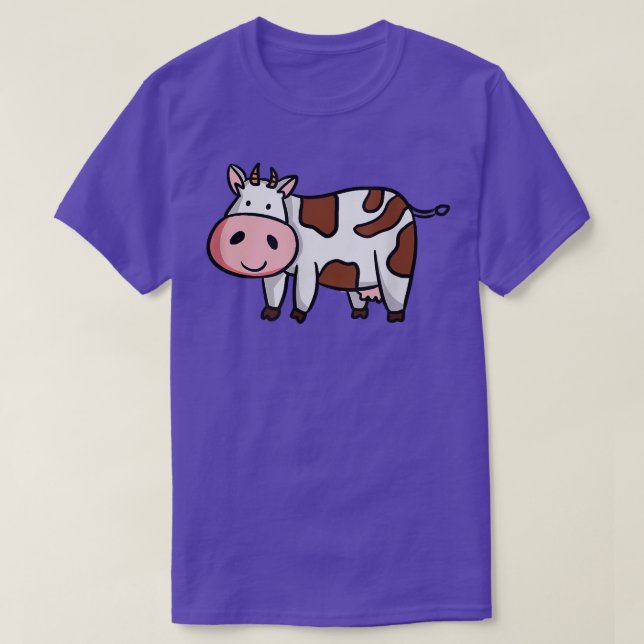 Camiseta Simple costume a lovely dairy cow  (Diseño del anverso)
