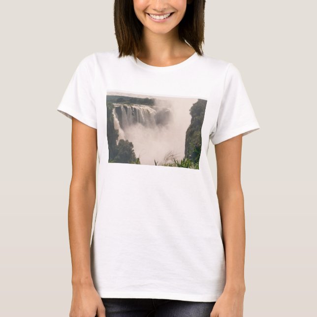 Camiseta simple de mujeres con bella, blanco (Anverso)