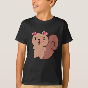 Camiseta Simple de Niño de Ardilla