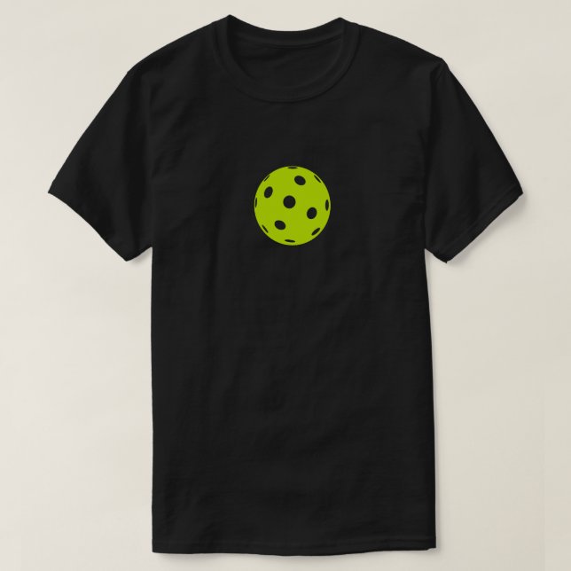 Camiseta simple de Pickleball de los hombres (Diseño del anverso)