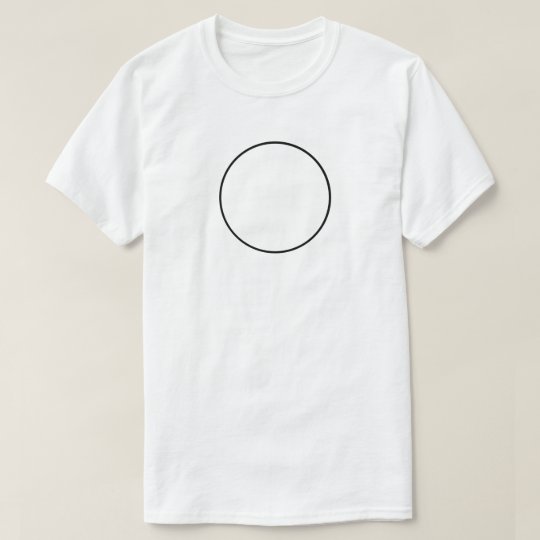 Camiseta simple del círculo
