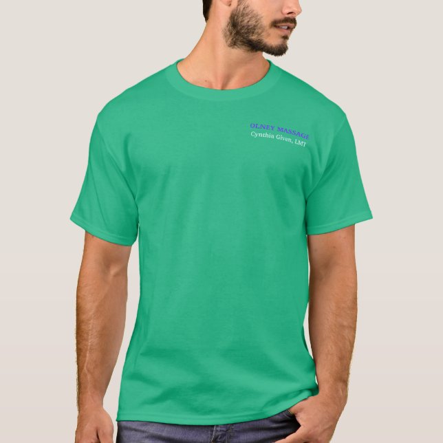 Camiseta simple del terapeuta del masaje (Anverso)