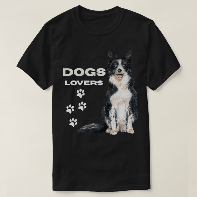 Camiseta simple design for dogs lovers  (Diseño del anverso)