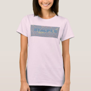 Camiseta Simple Diseño de Patrón Asombroso Informa