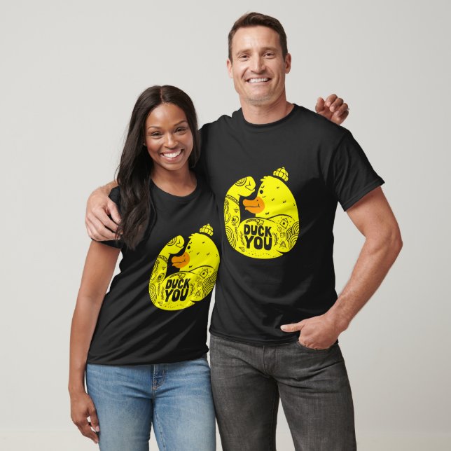 Camiseta Simple Duck you (Unisexo)