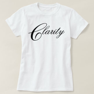 Camiseta Simple elegante chic Claridad guión de meditación