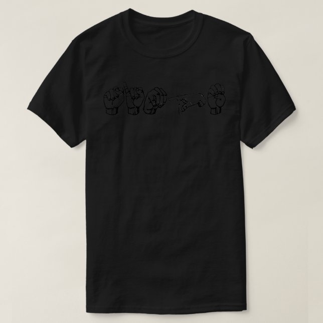 Camiseta Simple en ASL (Diseño del anverso)