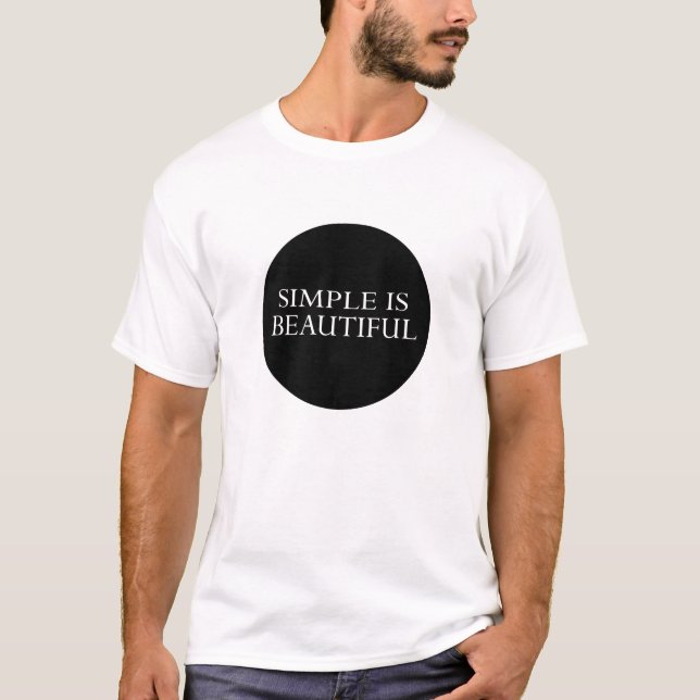 Camiseta simple es hermoso (Anverso)