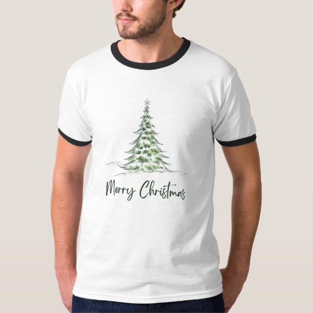 Camiseta Simple Feliz Navidad (Anverso)