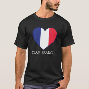 Camiseta Simple FRANCE Fan Moderno Nombre del equipo de la 
