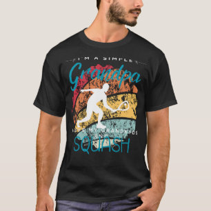 Camiseta Simple Grandpas Squash Passion - Tee de juego para