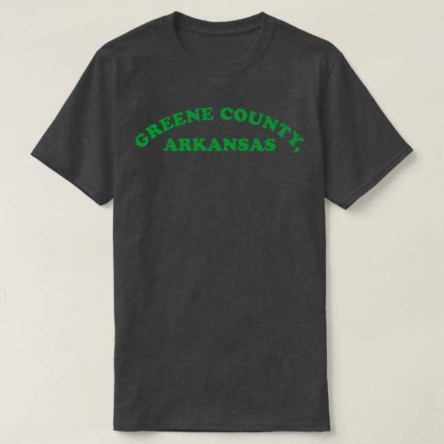 Camiseta Simple Greene County TShirt (Diseño del anverso)