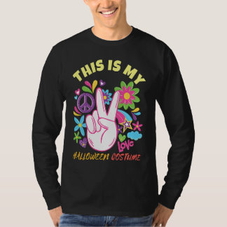 Camiseta Simple Halloween Hippie Costume